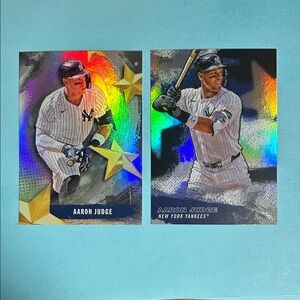 2 cards   Aaron Judge ,New York Yankees, 2025+2026Topps Stars of MLB